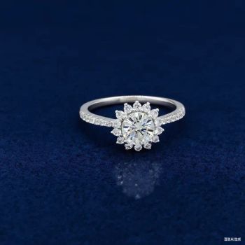 Fashion Engagement Rings Moissanite Stone 925 Silver OEM/ODM Jewelry Factory - Guangzhou Panyu Longlong Jewelry Factory - China