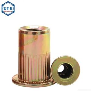 Stainless Steel/Steel Blind Insert Rivet Nuts with Flat Head Grade 4.8 Trademark UIE Head Style Round HS Code 7318160000 - Zhejiang Unit Hardware Products Co.,Ltd - China