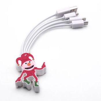 Cartoon PVC Customize Gift Promotional Doll USB Charging Cable - Goodpower Electronic Co., Ltd. - China