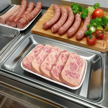 340g bulk wholesale canned pork meat luncheon meat canned meat for hotpot or snack - Henan Shengjia Food Co., Ltd. - China
