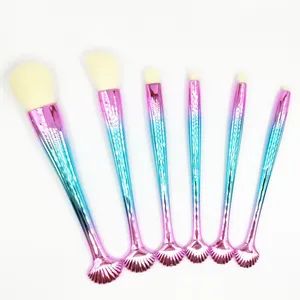 New Design 6PCS Fish Tail Style Handle Cosmetic Makeup Brush Sets for Women - Wenzhou Liyang Beauty Trade Co., Ltd. - China