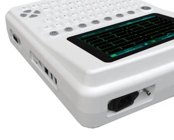 Portable 12-Lead ECG Machine for Doctors and Clinics Origin China Material Clastic Specification 5kg Model NO. ECG-1201 Power Source Electric - Somatech Medical Co., Ltd. - China