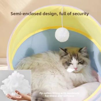Reversible Pet Bed Semi-Closed Bed Foldable Indoor House for Small Cat Dog - Xiamen Plant-Port Technology Co., Ltd. - China