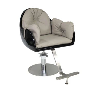 Grey Fashion Beauty Soft Salon Barber Chair Color Grey Trademark CE Model NO. 351 Condition New Folded Unfolded Armrest With - Hangzhou Mingchen Furniture Co., Ltd. - China