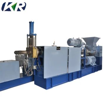 Two Stage Single Screw Waste Plastic PA Net /Textile /Woven Bags PE Bags PP Film Pelletizing Recycling Machine - Nanjing Kairong Machinery Tech. Co., Ltd. - China