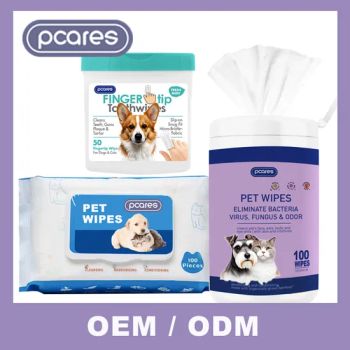 Wholesale Wipes Products Eco-Friendly Pet Grooming Wipes Non Woven Fabric Pet Wet Wipes - Shanghai Pcares Cosmetic Co. Ltd - China