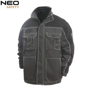 Custom Printed Logo Multi-Pocket Welding Overalls Suit Man Working Jackets Construction Work Uniform Clothes - Kinglong Protective Products (Hubei) Co., Ltd. - China
