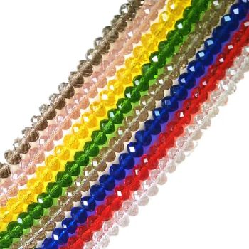 Glass Crystal Beads Loose Beads Wheel Faceted Strings Necklaces Jewellery Accessories Crystal Flat Beads Beading - Ningbo General Union Co., Ltd. - China