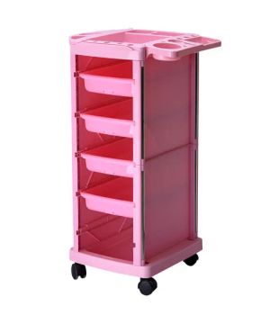 Salon Furniture Pink Economical Hair Salon Trolley Cart - Guangzhou Kuren Hairdressing Company Limited. - China