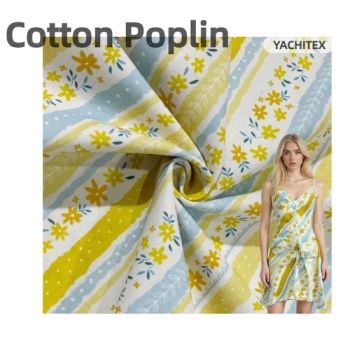 Yachitex High Quality 100 Cotton Fabrics Professional Custom Prints Poplin Fabric for Clothing - Shaoxing City Yachi Import&Export Co., Ltd. - China
