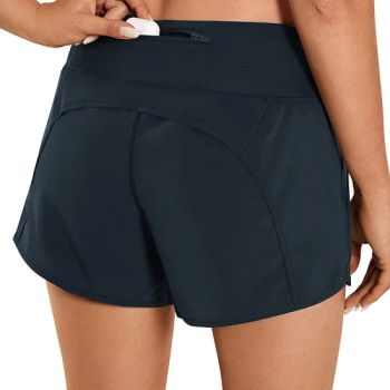 Elastic Waistband 2 Deep Pockets Mesh Liner Design Womens Athletic Shorts Casual Running Shorts Table Tennis Shorts Gym Workout Shorts Goft Shorts - Dongguan Ume Trade Co., Ltd. - China