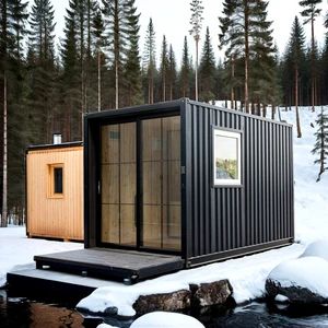 Spacious 13FT Sauna Room Outdoor Container Sauna House for 4 People - Nanjing Equippro Tech Co., Ltd. - China