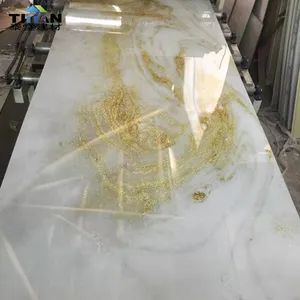 Printing PVC Plastic Board Marble PVC Wall Panel Decoration UV Coated 3D Marble Plastic for PVC Wall 2800*1220 Marble - Guangzhou Titan Commercial Co., Ltd. - China