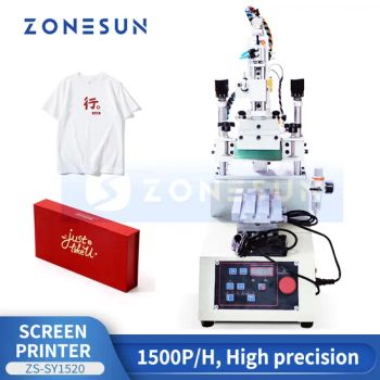 Zonesun Zs-Sy1520 Pneumatic Screen Printer for Clothes Boxes Flat Surfaces, High Precision Printing Machine for Packaging and Textile - Guangdong Shanghang Technology Limited - China