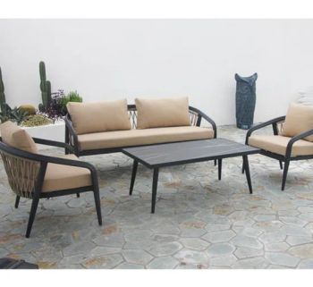 Aluminum Modern Patio Metal Unique Design Outdoor Furniture Garden Sofas Set - Shenzhen CBDMART Industry Co., Ltd. - China