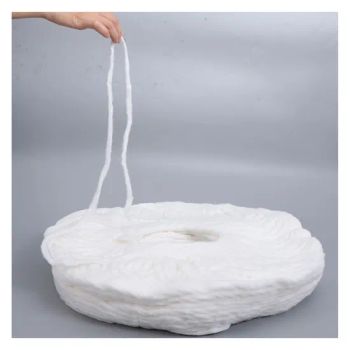 Cotton Coil/Cotton Sliver Raw Material for Cotton Buds Width 4cm Trademark JX Origin China Style Bleached Technics - AnQing Jiaxin Medical Technology Co., Ltd. - China
