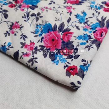 Linen Viscose Cotton Blended Fabric Printed Color for Shirt Dress - Tongling Richeng Textile Printing & Dyeing Co., Ltd. - China