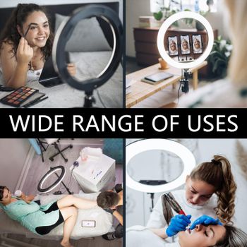 Manufacturer's 14 18 21 Inch RL18 LED Ring Light for Photography & for Tik Tok Big Beauty Makeup with Tripod Stand - carbio mobility group - France