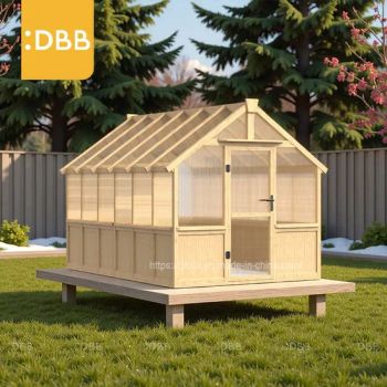 Customized 6FT 8FT Gable Garden Greenhouse Bike Shed Expandable Wood UV Protected Single Door Garden Buildings - Zhejiang Dibibi Technologies Co., Ltd. - China