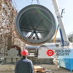 Cement Calcium Oxide Production Line Rotary Kiln Dryer Model NO. ZT Atomization No Flow Contra-Flow Drying Medium Air Origin Henan China - Zhengzhou Zhongjia Heavy Industry Co., Ltd. - China