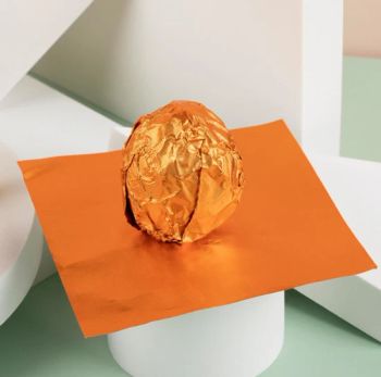 16*16cm, Grid Aluminum Foil Chocolate Wrapping Paper Gold Aluminum Foil Th8074 - BY TRIMS CO., LIMITED - China