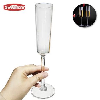 Custom 118ml Unbreakable Goblets Plastic Sublimation Luxury Champagne Glasses Flutes - Jiangmen Goodman Cleaning Supplies Co., Ltd. - China