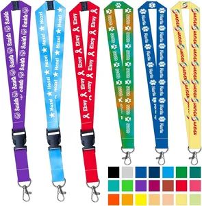 Custom Logo Polyester Weave Lanyards with Alligator Clip MOQ 1PCS Size Custom Sample Free Trademark DC Keyword Lanyard Eco-Friendly - Fuzhou Dachion Import & Export Co., Ltd. - China