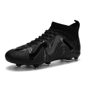 2025 Outdoor Professional Football Shoes Sneakers High Ankle Football Boots Cleats Training Sport Shoes - JinJiang Nilong Group Co., Limited - China