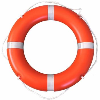 Red Swimming Pool Lifebuoy Safety Ring, Round Shape Round Brand Aktion Circumference 38mm Diameter 24 Inches Inner Diameter - Aktion Safety Solutions Pvt. Ltd. - India