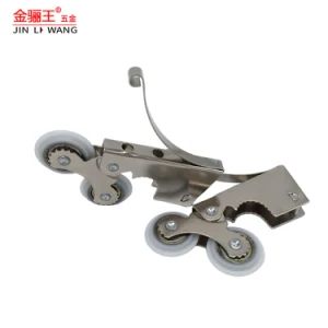 Door & Window Hardware Accessories Iron Nylon Pulley Sliding Wardrobe Door Tandem Wheel Roller - Jiangxi Jin Bai Cheng Hardware Products Co., Ltd. - China