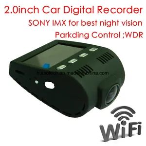 New 2.0 Full HD1080p Car Dash Black Box with WiFi for Mobile Phone, 5.0mega Sony Car DVR, Night Vision Dash Digital Video Recorder, WiFi Parking Control Camera - Huiao Tech Co., Ltd. - China