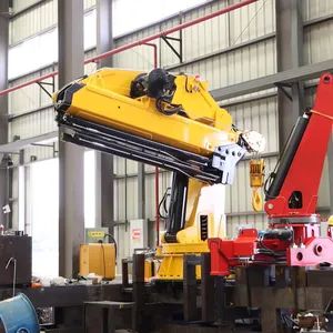 Efficient Performance Hydraulic Boom Floating Cranes 12 Ton 14 Ton Knuckle Small Marine Crane 12t - Jiangsu Bob-Lift Group Limited. - China