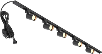 SMART 5-Light LED Plug-In Track Lighting Kit with 39" Rail, Modern Black Design - Gadgets LLC - United States