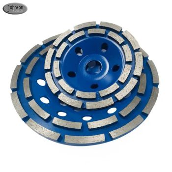 Good Feedback 125mm Diamond Double Row Grinding Cup Wheel for Concrete Stone - Johnson Tools Manufactory Co., Ltd. - China