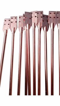 Copper Earthing Rods Material Copper Type All Types are available Country of Origin Made in India Usage/Application earthing - Bharti Power Engineering - India