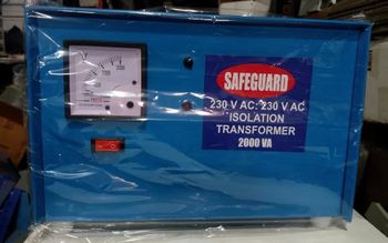 Isolation Transformers, For Industrial, Single And Three Material Metal Input Voltage 230 Output Voltage 230 Phase Single and - Computronix - India