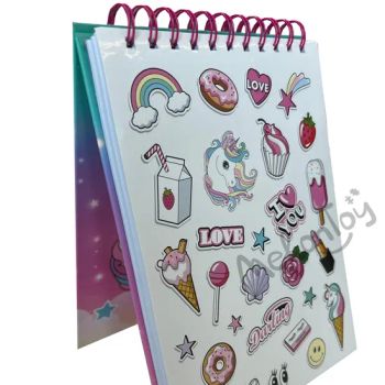 Factory Custom A5 A6 Size Aqua Notes Spiral Notepad Paper Notebook Writing Pads Spiral Top Binding Notepad Lined Grid to Do List - Taizhou Melon Toys Co., Ltd - China