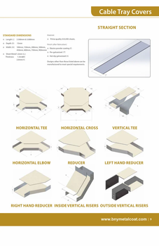 GI/ SS/ MS/ Powder Coating Perforated Cable Tray Color Standard Is It Rust Proof Standard Tensile Strength Standard Side Rail Height - BNY Metalcoat Private Limited - India