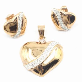 Factory Direct Hot Selling Fashion Stainless Steel Jewelry Set - Earring & Pendant - Hailee (Dongguan) Fashion Jewelry Co., Ltd. - China