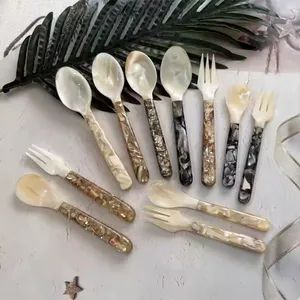 Natural Pearl Shell Polished Seashell Spoon Fork Cutlery - Feiya Group Co., Limited - China