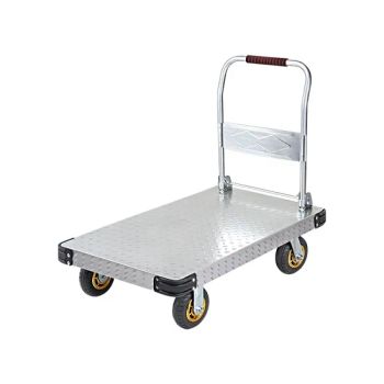 Anti Slip Solid Rubber Platform Hand Truck Steel Frame Trolley - Century Langyi Caster and Trolley Mfg Co., Ltd - China