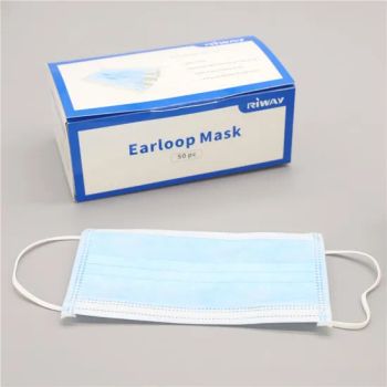 Disposable Personal Protective Earloop Face Mask Color Blue Trademark Riway Shape Dust Mask Model NO. Face Mask Mask Type Safe-Type - Ningbo Riway Industrial Co., Ltd. - China