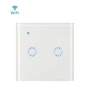 UK/EU Standard 86 Type Smart Home Tuya WiFi Smart Switch Tempered Glass Panel Wall Switches and Sockets - Guangzhou Shenmao Hardware Electrical Appliance Co., Ltd - China