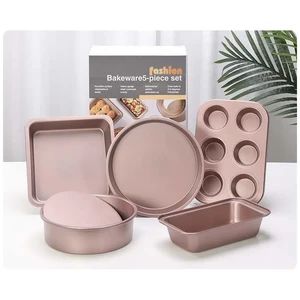 BK23033 Rose Gold Bakeware Tools Set Cake Tray Pizza Pan 1Y Model NO. BK23033 - Wenzhou Cathylin International Trade Co., Ltd. - China