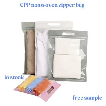 Customize Printing Design Zip Zipper Zipplock Slider Plastic Non-Woven Material Shopping Apparel Clothing Nonwoven Reusable Tote Packaging Bags - Bazhong Jieya Protection Technology Co., Ltd - China