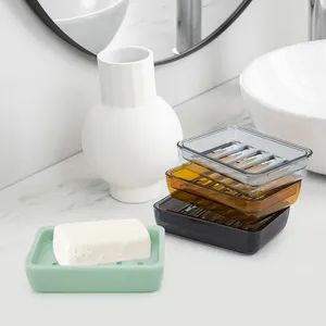 Bathroom Accessories Drainable Bathroom Plastic Soap Tray - NINGHAI XINMING CLEANING EQUIPMENT CO., LTD. - China