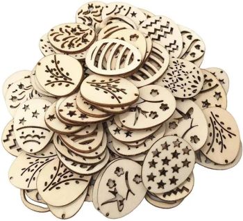 Easter Holiday Party Decorations Easter Egg Cutouts Tags Type Wood Theme Home Use Souvenir Technique Carved Model NO. DIY kit1 - Ningbo Hardwork Art & Craft Co., Ltd. - China