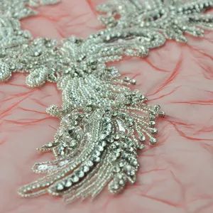 Hand Made Beaded Dress Patch Factory Fashion Dress Patch Accessories - Marigold Garment Accessories Co., Ltd. - China