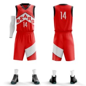 High Quality Team Sports Clothing Custom Sublimated Polyester Basketball Wear - Shenzhen Shengda Garment Co., Ltd - China
