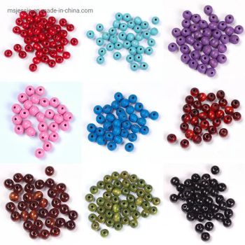 Wooden Beads Colorful Wood Beads Hot Sale 7mm for Jewelry Parts - Tiantai Hefeng Craft Manufactory - China
